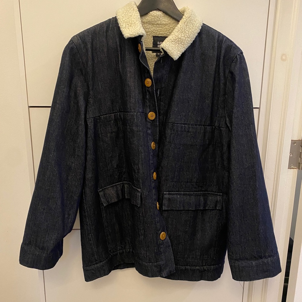 Ilana Kohn Denim Sherpa Jacket - Size Small - Never Worn